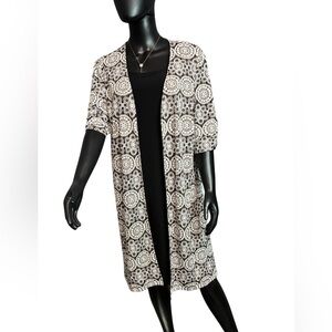 Perceptions Black and White Patterned Dress
